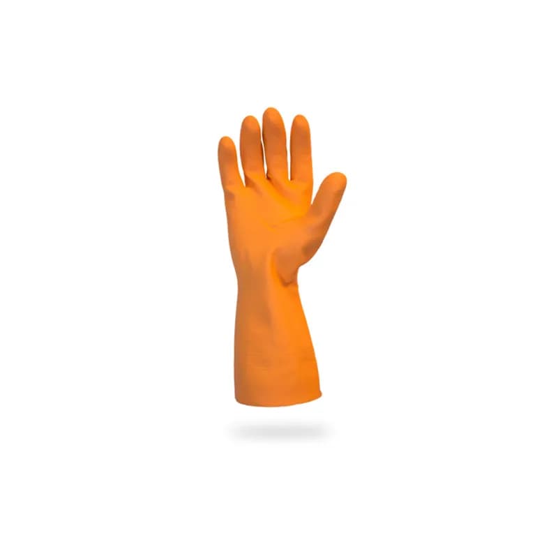 Safety Zone® Small (SM) 12 IN Orange 28MIL Heavy Duty Neoprene Latex Blend Flock Lined Diamond Grip 12/Dozen
