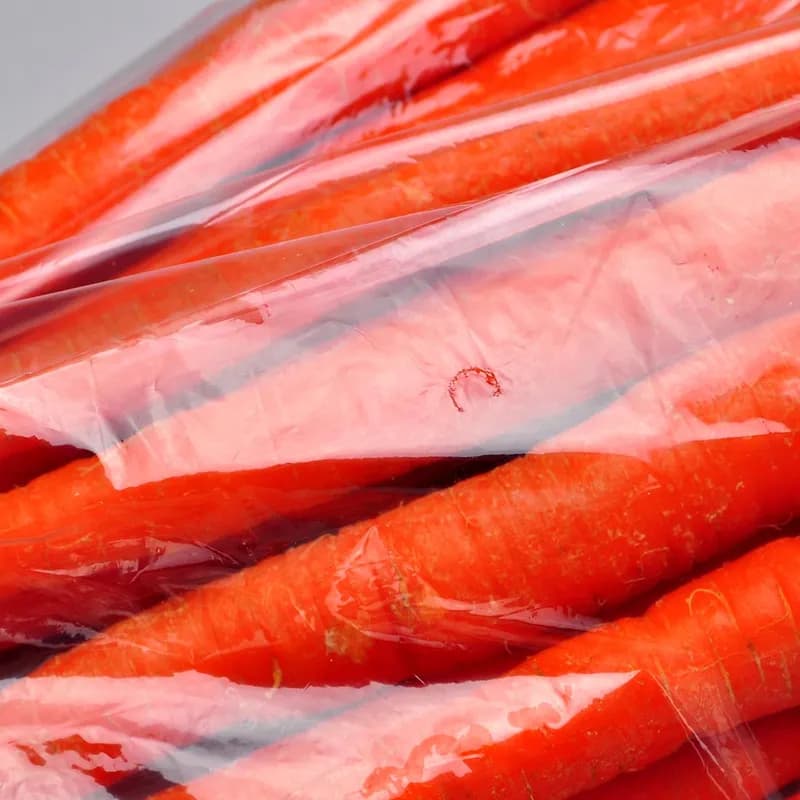 Produce Bag 12X6X24 IN Low-Density Polyethylene (LDPE) 1MIL Clear With Open Ended Closure Gusset Vented 1000/Case