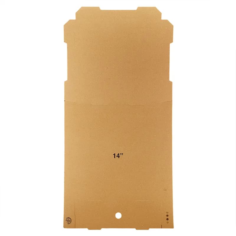 Victoria Bay Pizza Box 14X14X2 IN Corrugated Cardboard Kraft Plain Square B-Flute 50/Bundle