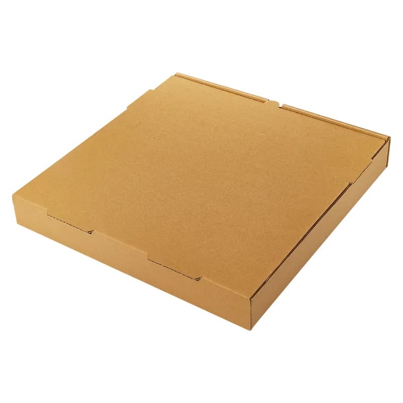 Victoria Bay Pizza Box 14X14X2 IN Corrugated Cardboard Kraft Plain Square B-Flute 50/Bundle