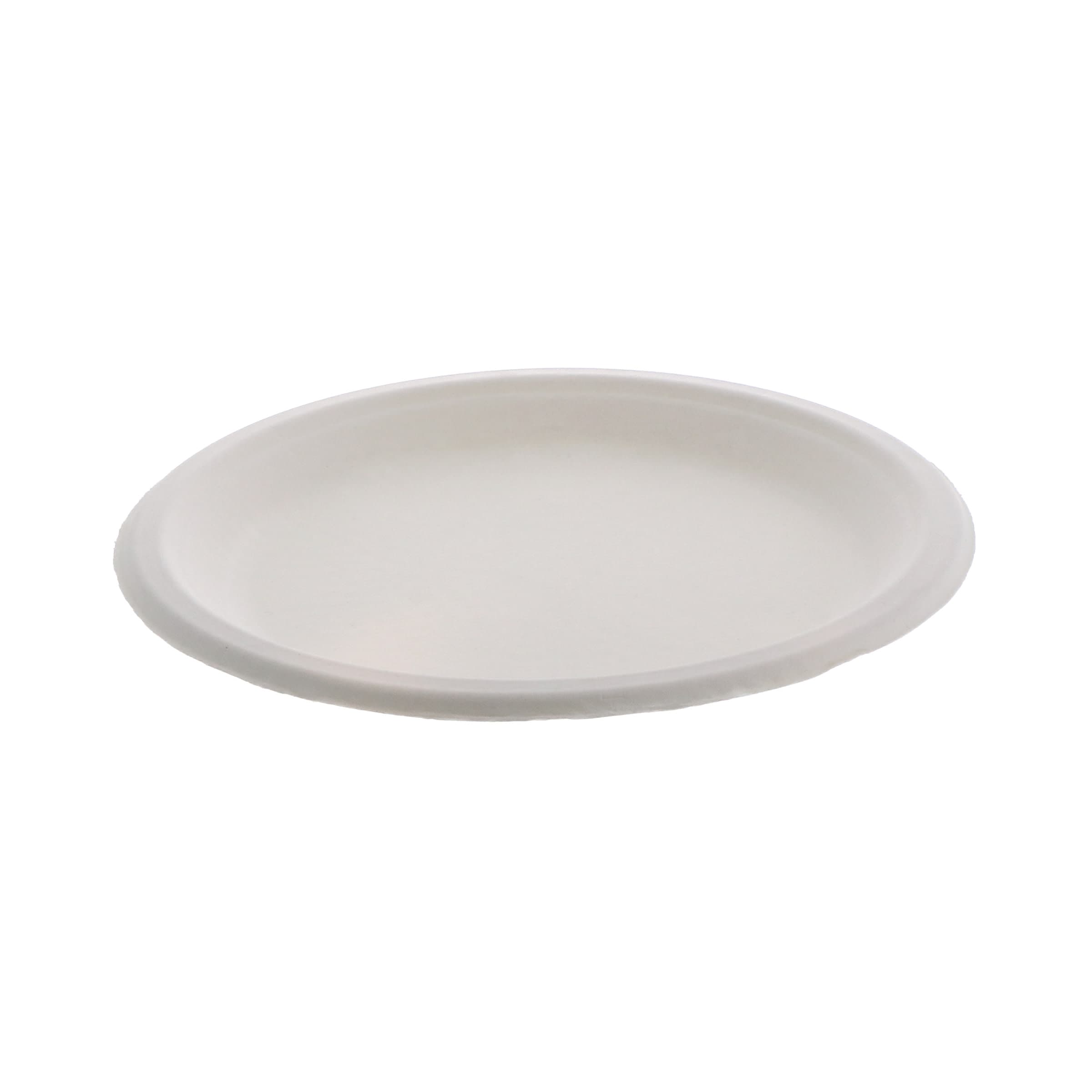 Plate 8.9X0.8 IN Molded Fiber White 500/Case