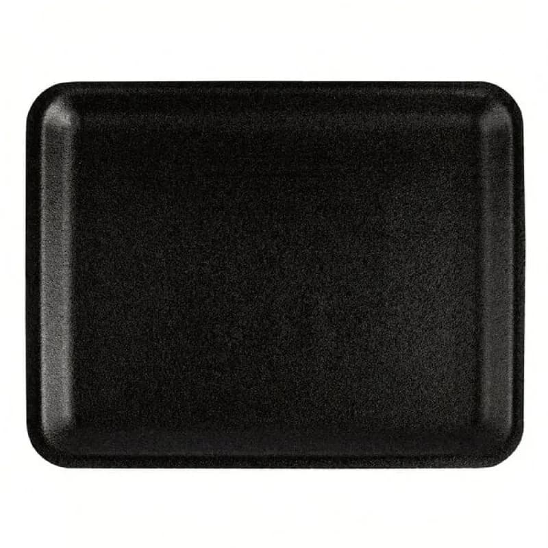 4S Meat Tray Foam Black 500/Case