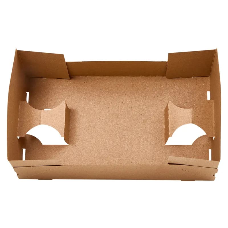 Victoria Bay Take-Out Box Carry Tray 10.125X5.875X2.5 IN Paperboard Kraft Rectangle 400/Case