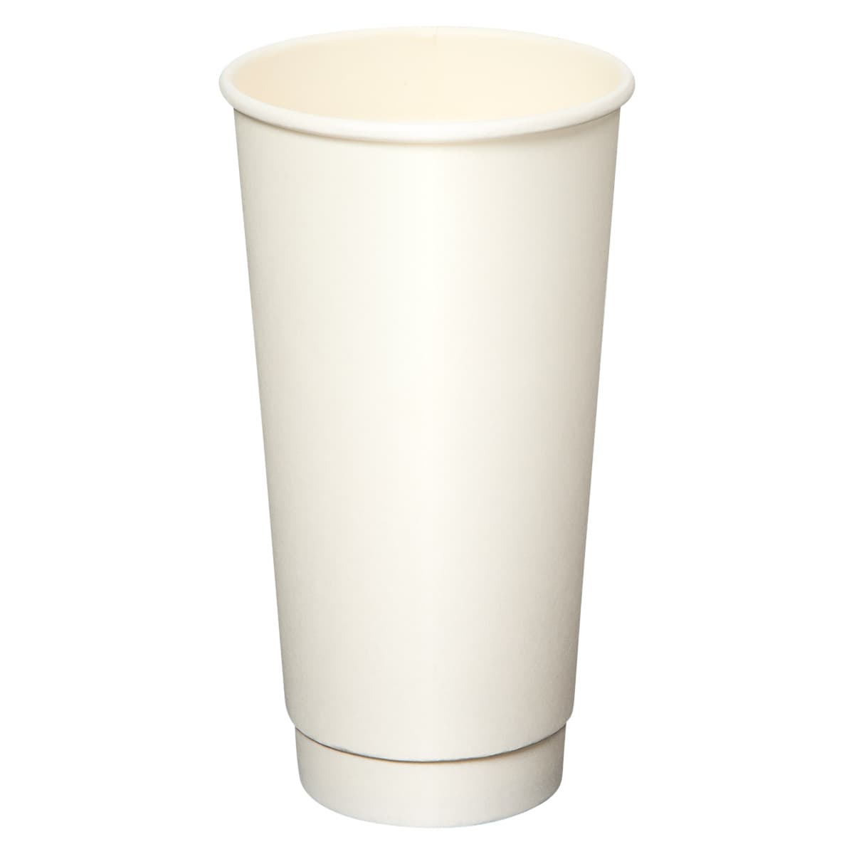 Victoria Bay Hot Cup 20 OZ Double Wall Poly-Coated Paper White Freezer Safe 25 Count/Pack 20 Packs/Case 500 Count/Case