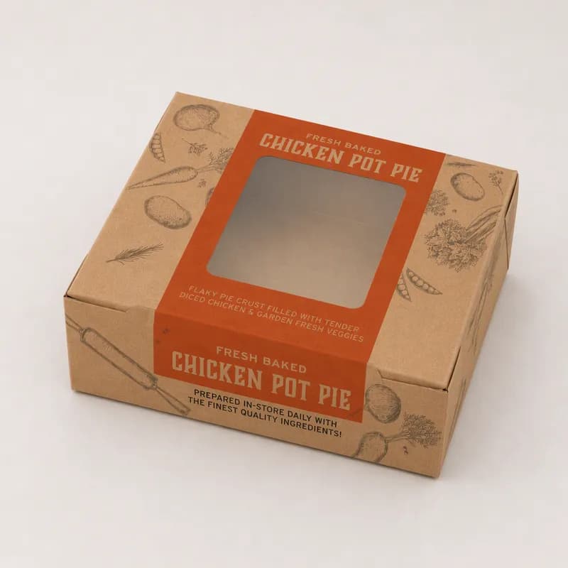 Pot Pie Take-Out Box 6X6X2.5 IN Square 150/Case