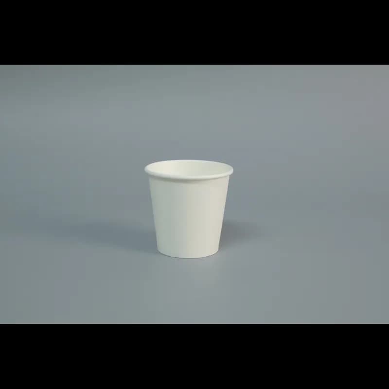 Victoria Bay Hot Cup 4 OZ Single Wall Poly-Coated Paper White 1000/Case