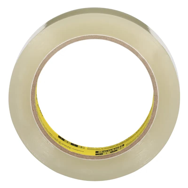 Scotch® 600 Packing Tape 1IN X72YD Clear Unplasticized Polyvinyl Chloride (UPVC) 36/Case