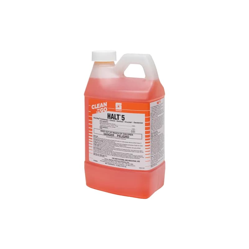 Halt® 5 Fresh Scent Disinfectant Cleaner 2 L Alkaline One Step 4/Case