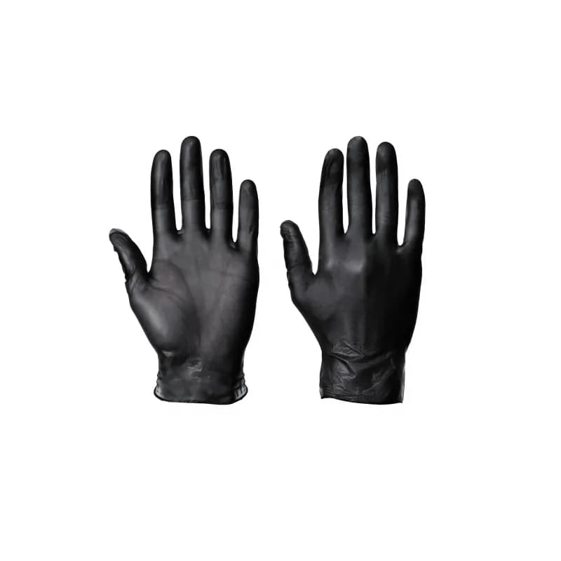 Gloves Small (SM) Black Vinyl Powder-Free 1000 Count/Case