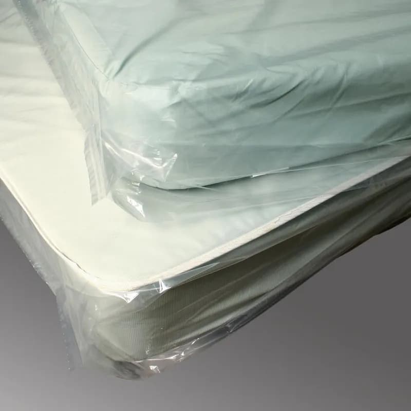 Mattress Bag Twin 39X10X90 IN Clear LDPE 4MIL For Pillow-Top Style Vent Holes 1/Roll