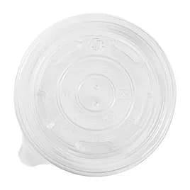 Karat® Lid Flat 3.7 IN PP Clear Round For 8-10 OZ Container Vented 1000/Case