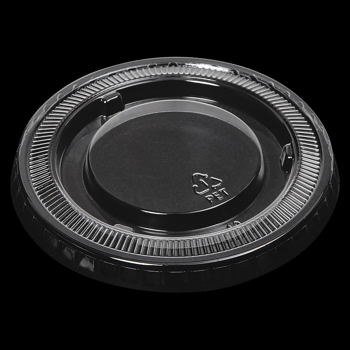 Victoria Bay Lid Flat 78MM PET Clear For Cold Cup No Slot 2000/Case