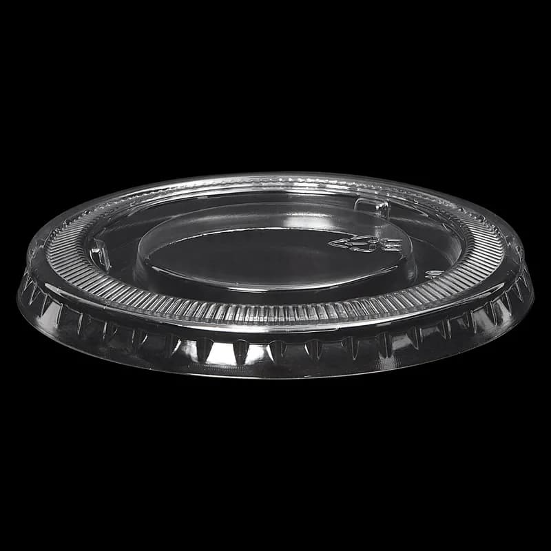 Victoria Bay Lid Flat 78MM PET Clear For Cold Cup No Slot 2000/Case