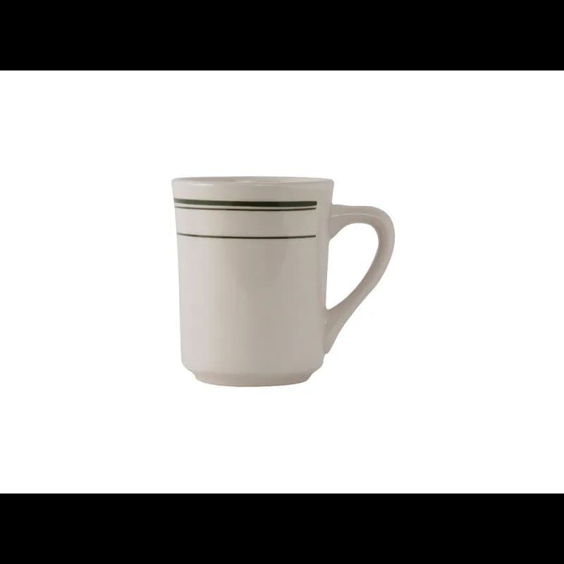 Green Bay Tiara Mug 8 OZ China Eggshell Green Banded Fully Vitrified 36/Case