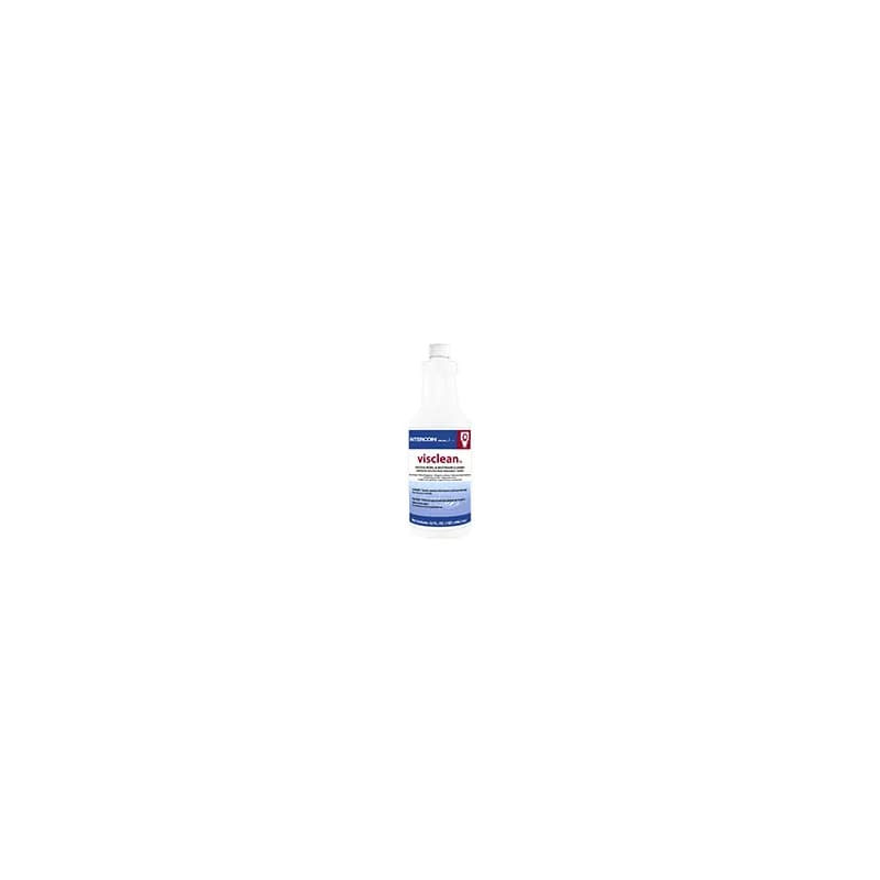 Visclean Cherry Toilet Bowl Cleaner Restroom Cleaner 1 QT Mild Acid 9.5% Hydrochloric Acid 12/Case