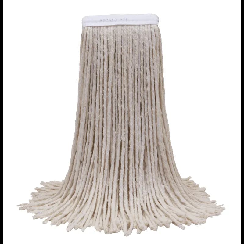 MaxiCotton™ Mop Head 15X6X1 IN 16 OZ White Cotton 4PLY 1.25IN Narrow Headband 12/Case