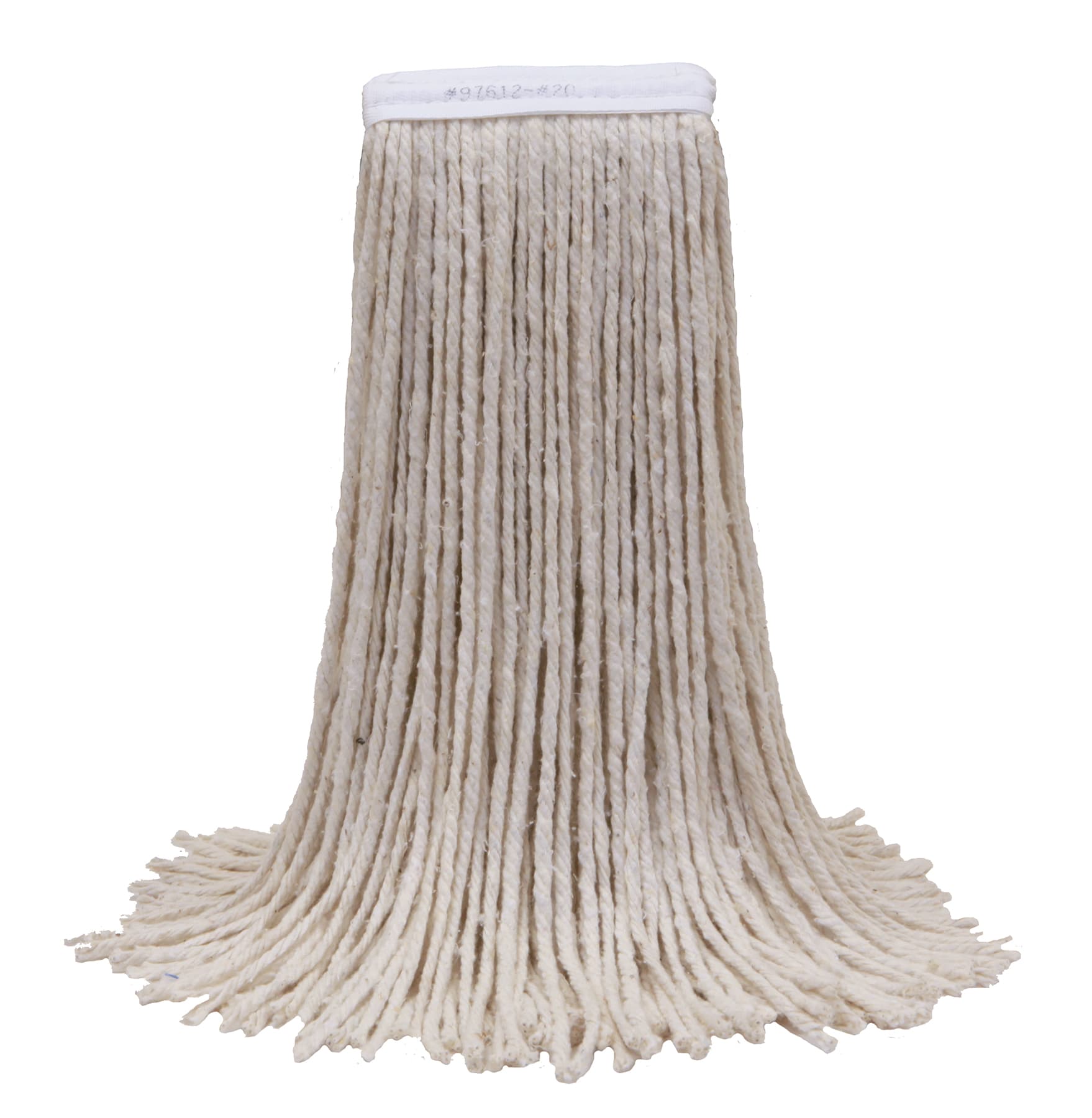 MaxiCotton™ Mop Head 15X6X1 IN 16 OZ White Cotton 4PLY 1.25IN Narrow Headband 12/Case