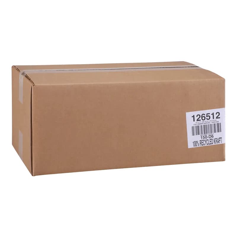 Dinner Napkins 15X17 IN Kraft Paper 1PLY 1/6 Fold 1000/Case