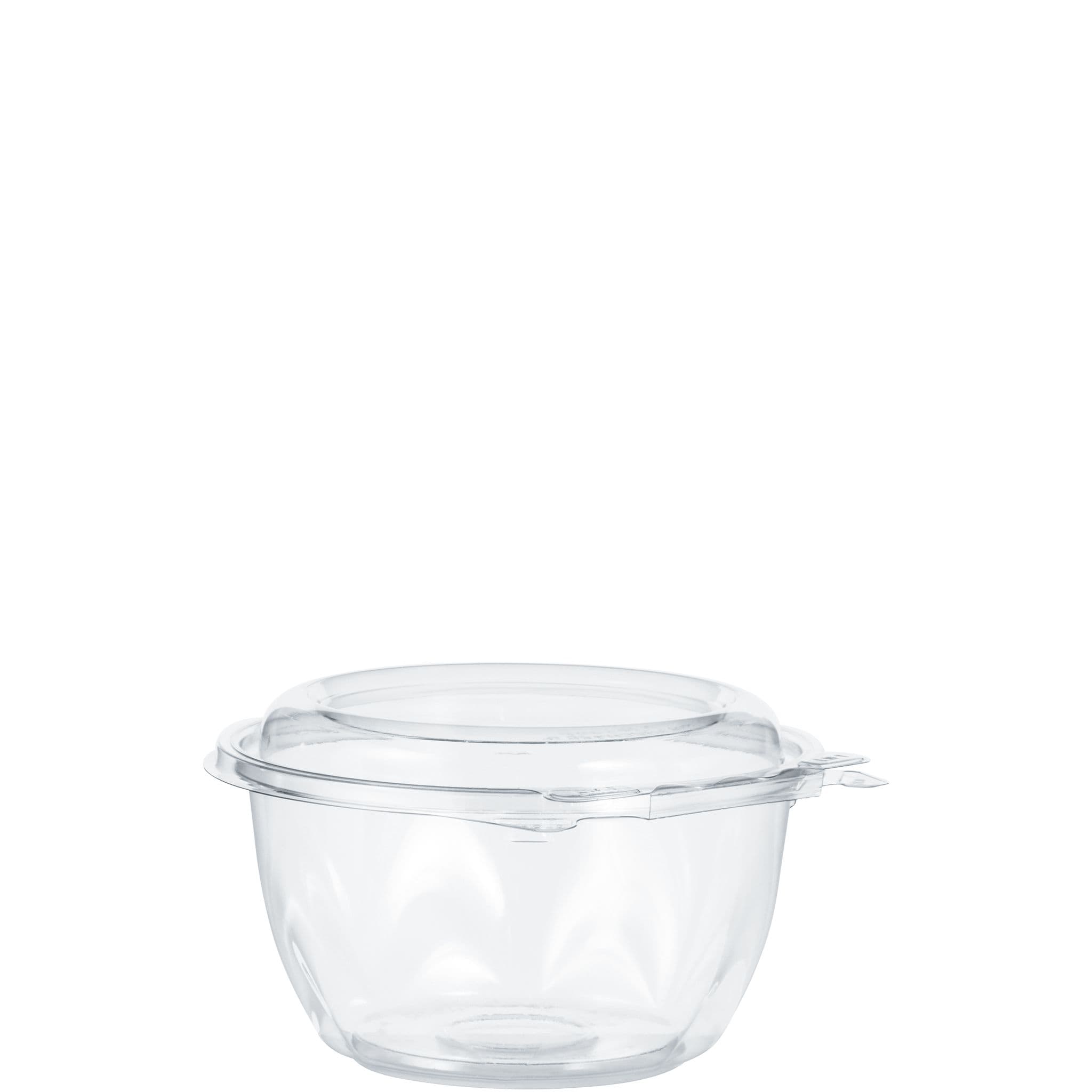 Dart® Safeseal™ Bowl & Lid Combo With Dome Lid 16 OZ PET Clear Round 60 Count/Pack 4 Packs/Case 240 Count/Case