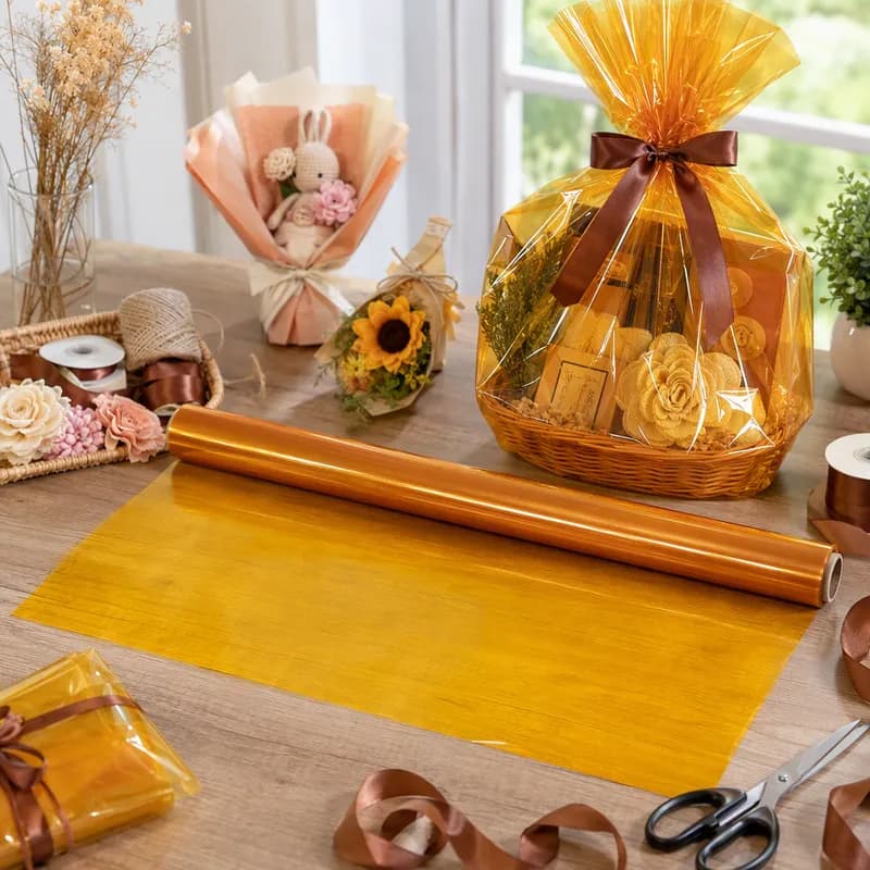 Multi-Purpose Roll 20IN X100FT Cellophane Amber 1/Roll