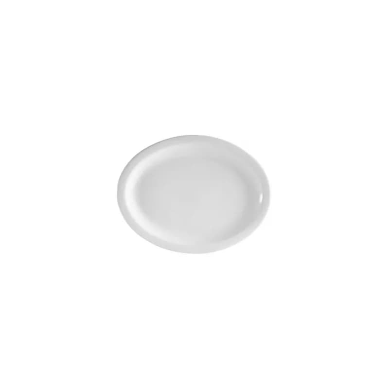 Clinton Super Platter 11.5 IN Porcelain Oval Narrow Rim Dual Ovenable Dishwasher Safe 12/Case