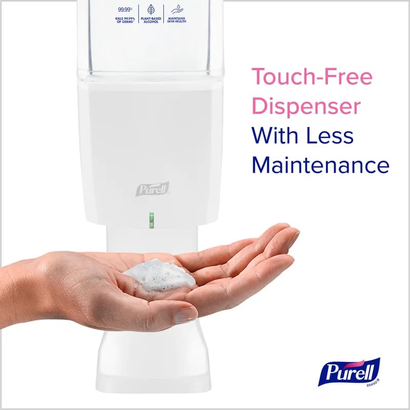 Purell® ES10 Hand Sanitizer Dispenser 1200 mL 3.91X4.33X10.69 IN White Wall Mount 1/Each