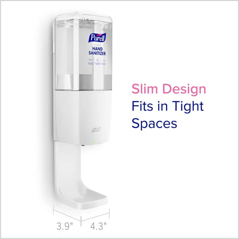 Purell® ES10 Hand Sanitizer Dispenser 1200 mL 3.91X4.33X10.69 IN White Wall Mount 1/Each