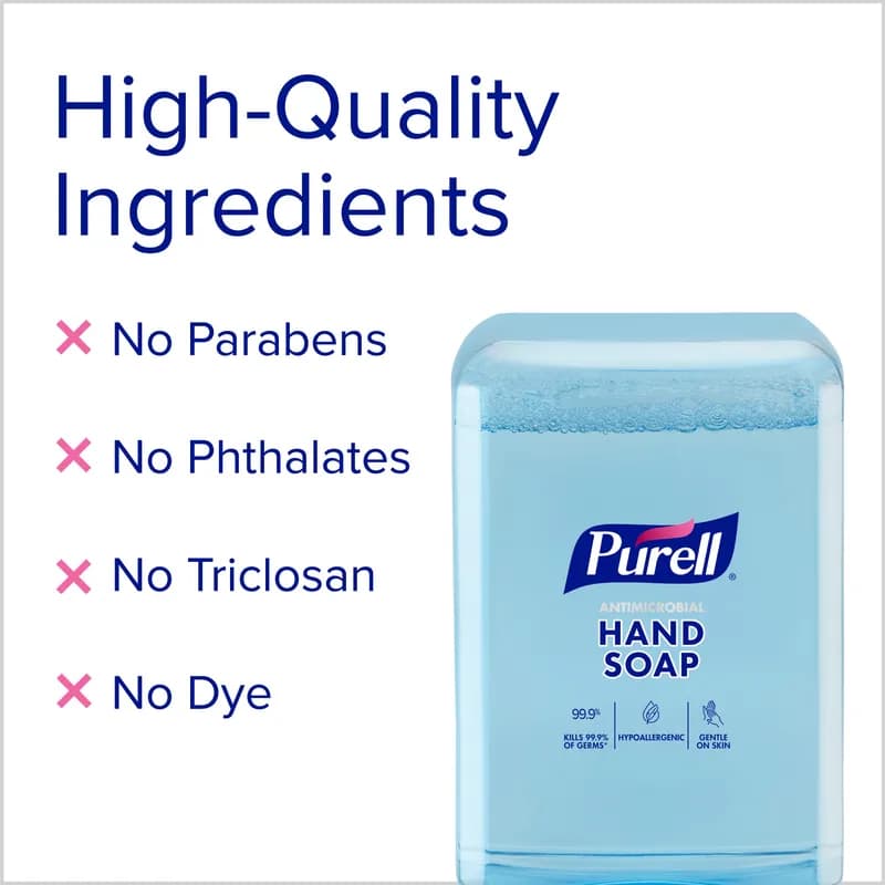 Purell® Hand Soap Foam 1200 mL 4.33X3.36X8.64 IN Antimicrobial For ES10 2/Case