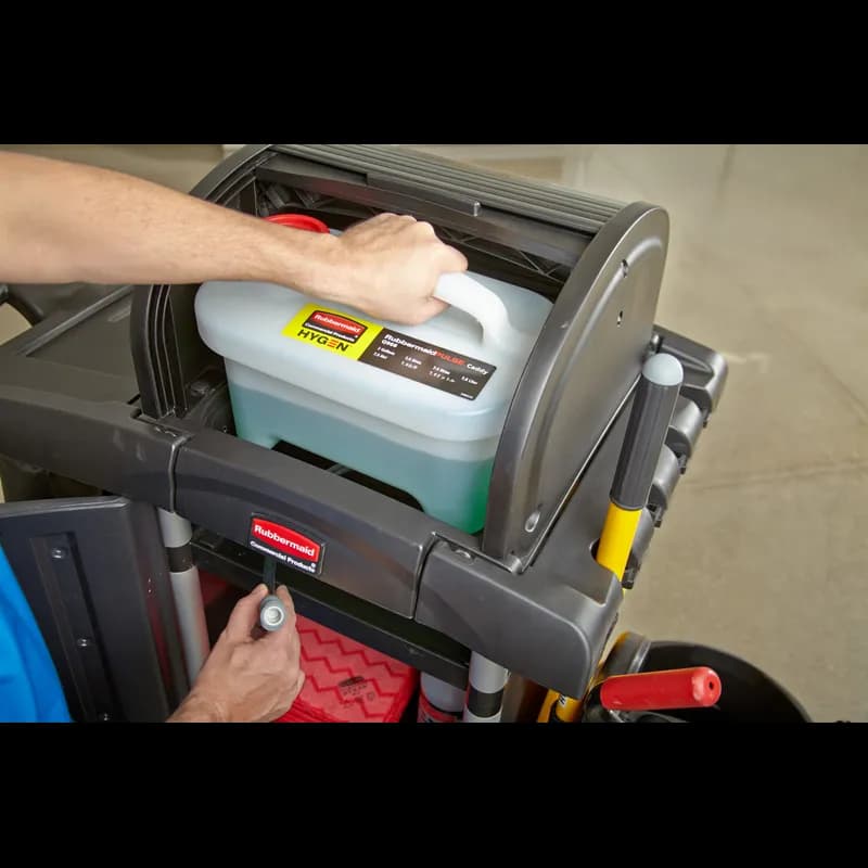 Hygen™ PULSE Cleaning Caddy & Wet Vac White Plastic Microfiber 2 Gallon High Capacity 1/Each