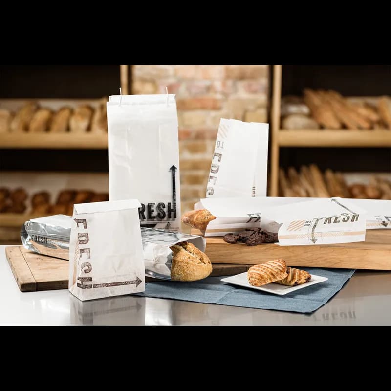 TO GO FRESH™ Bakery Bag Wax 4# Bleached Kraft 500/Case