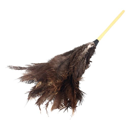 Impact® Duster 34 IN Ostrich Wood Brown Black Varnished Handle 1/Each