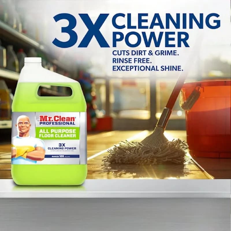 Mr. Clean PRO Lemon All Purpose Cleaner Floor Cleaner 1 GAL Multi Surface Liquid Commercial 1/Each