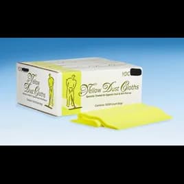 Dust Cloth 24X23 IN Rayon Yellow Treated Mineral Oil Treated Flat Pack 50 Count/Bag 10 Bags/Case