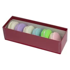 VIEWit Candy Box With Vinyl Lid 8.125X2.625X2.0625 IN Red 100/Case