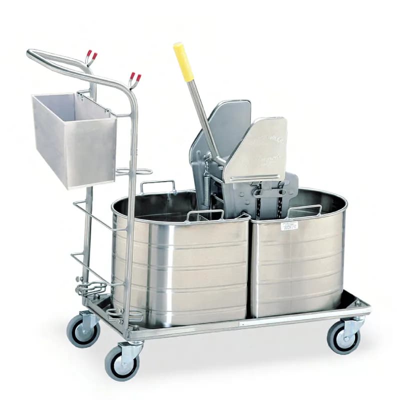 Stainless Steel Silver Heavy Duty With 32OZ Wringer 2-Gall Half 1/Each