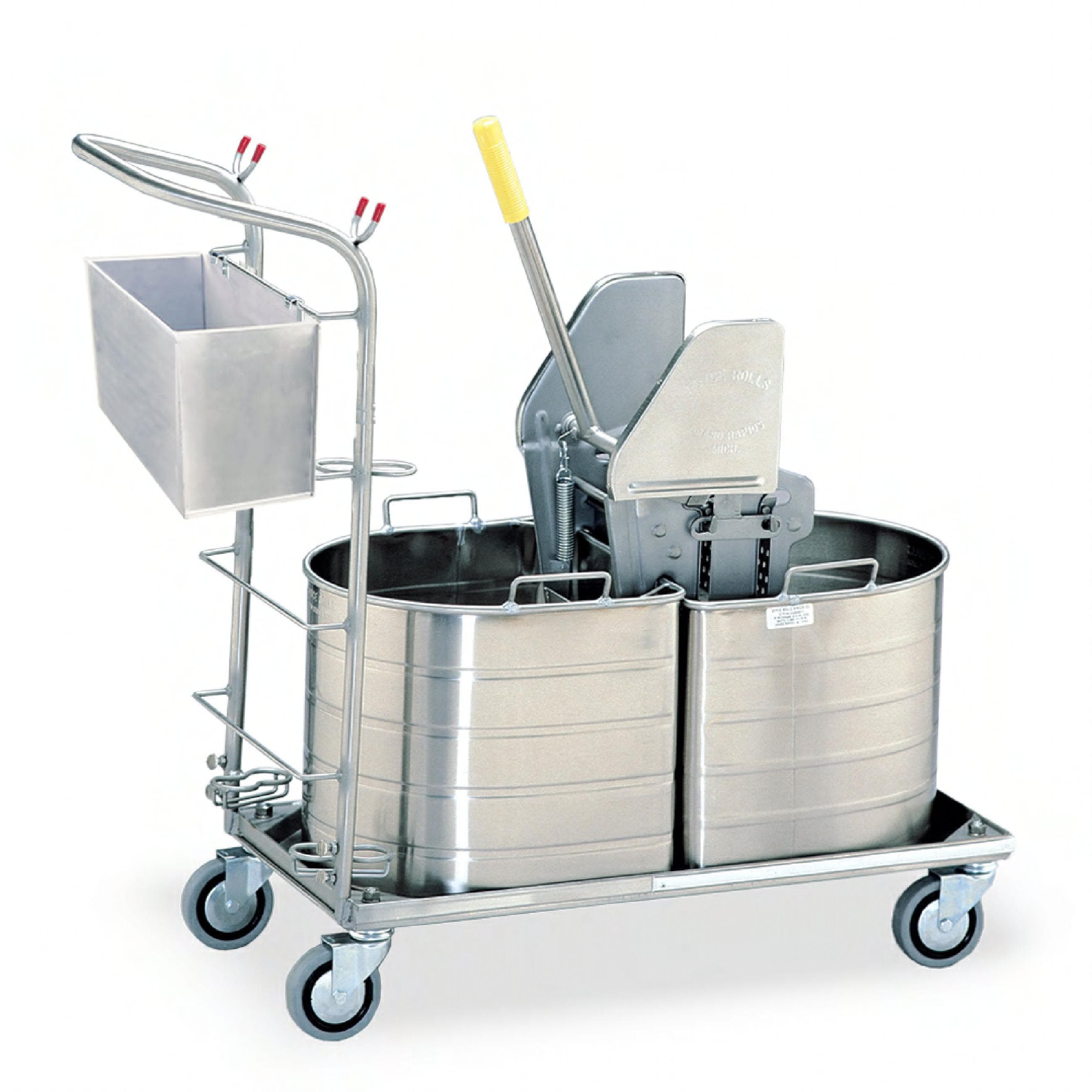 Stainless Steel Silver Heavy Duty With 32OZ Wringer 2-Gall Half 1/Each