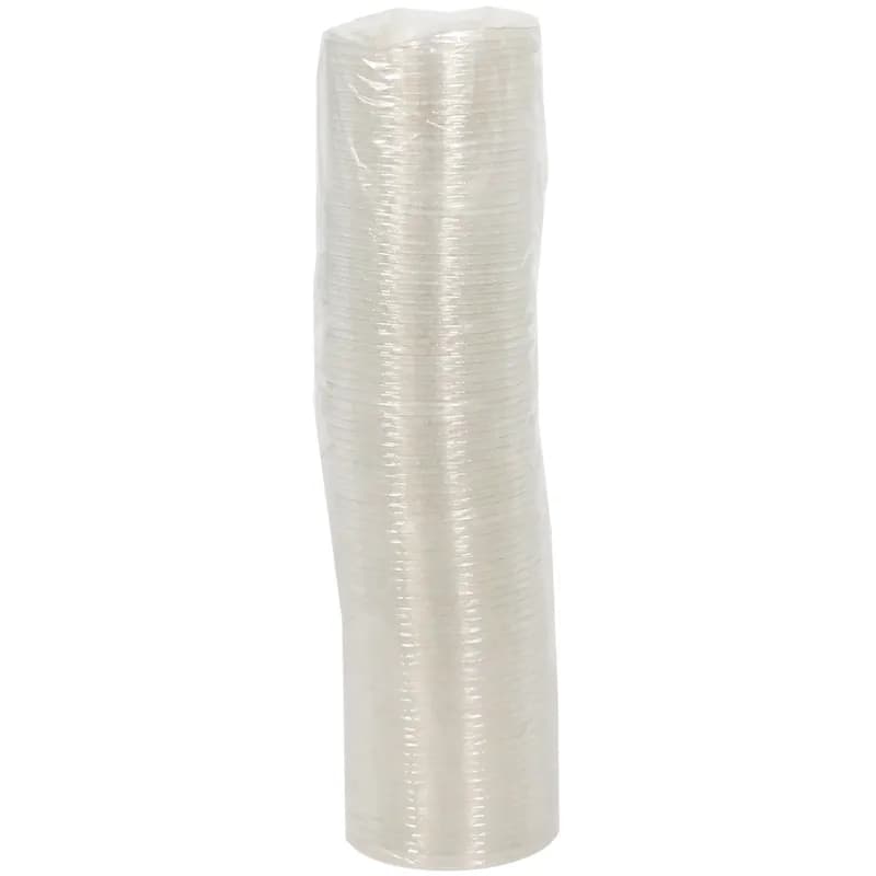EarthChoice® Lid Flat 3.8X0.3 IN RPET Clear For 12-14 OZ Cold A Size Cup With Hole 1020/Case