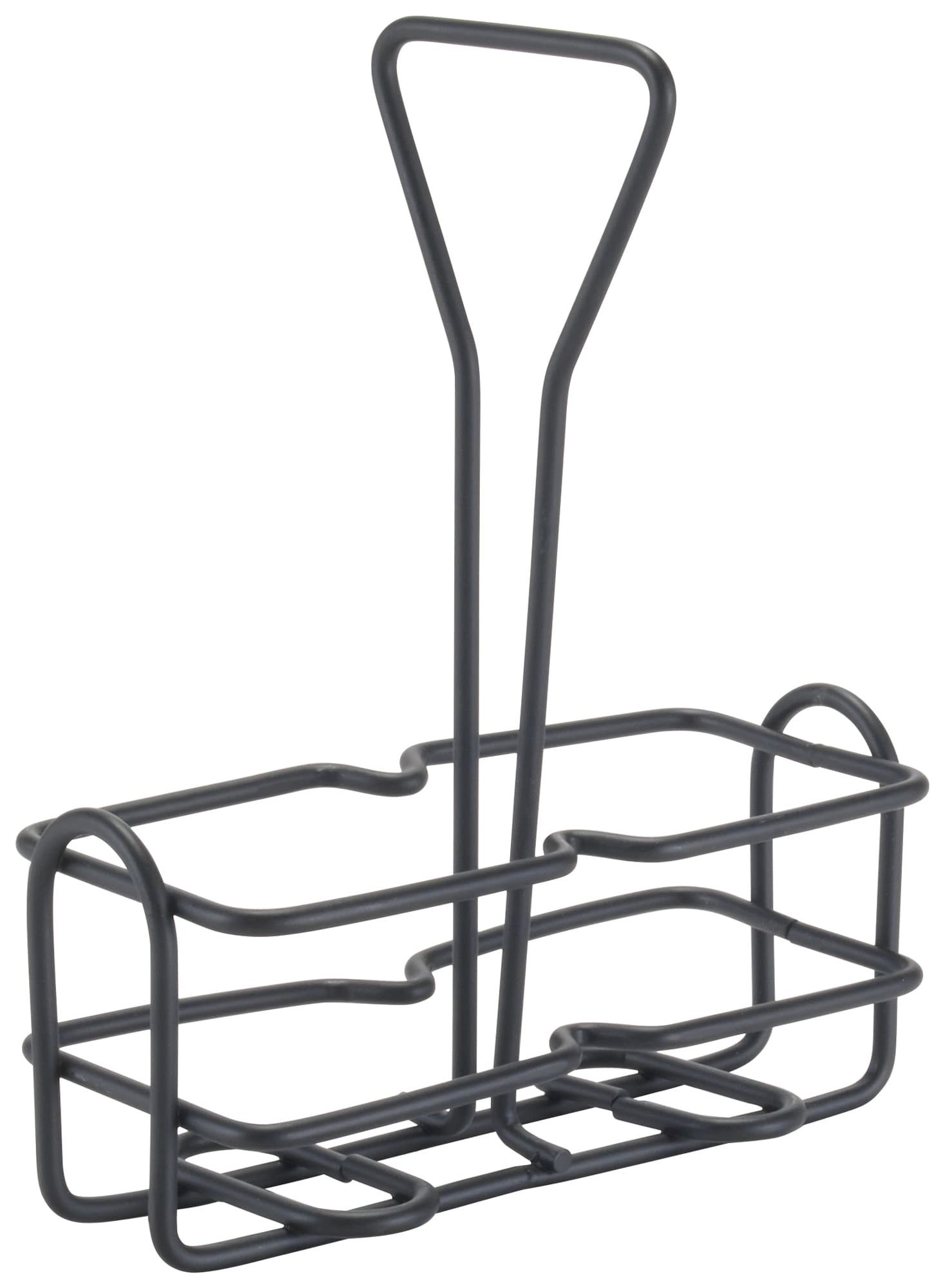 Oil & Vinegar Cruet Rack Metal Wire Black 1/Each