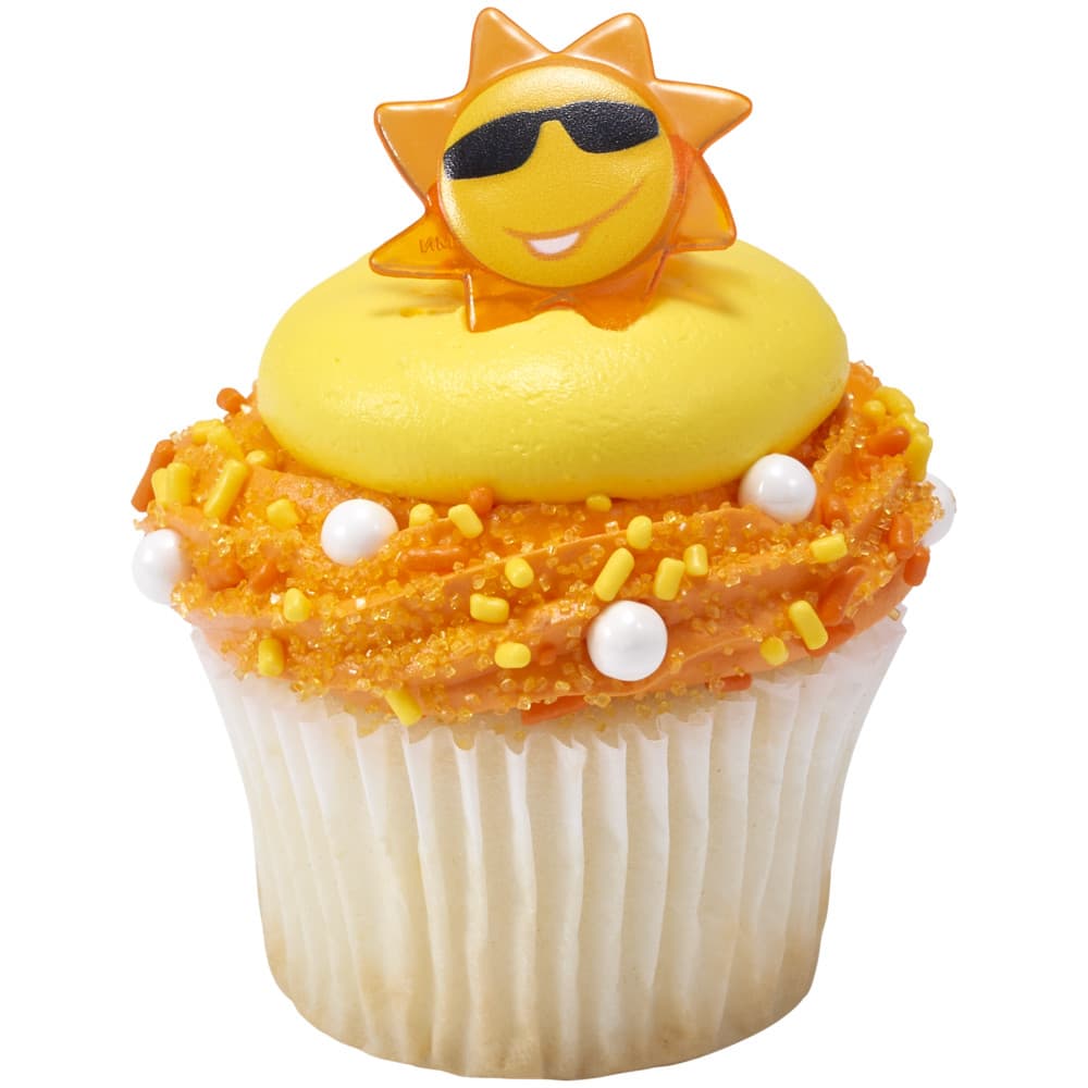 Cake & Cupcake Topper Ring 1.25X1.1X0.7 IN Yellow Sun 1/Bag