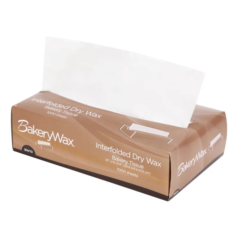 Bagcraft® Deli Sheets 10.75X10 IN Dry Wax Paper White Interfold 8000/Case