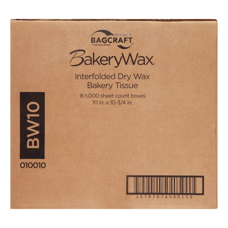 Bagcraft® Deli Sheets 10.75X10 IN Dry Wax Paper White Interfold 8000/Case