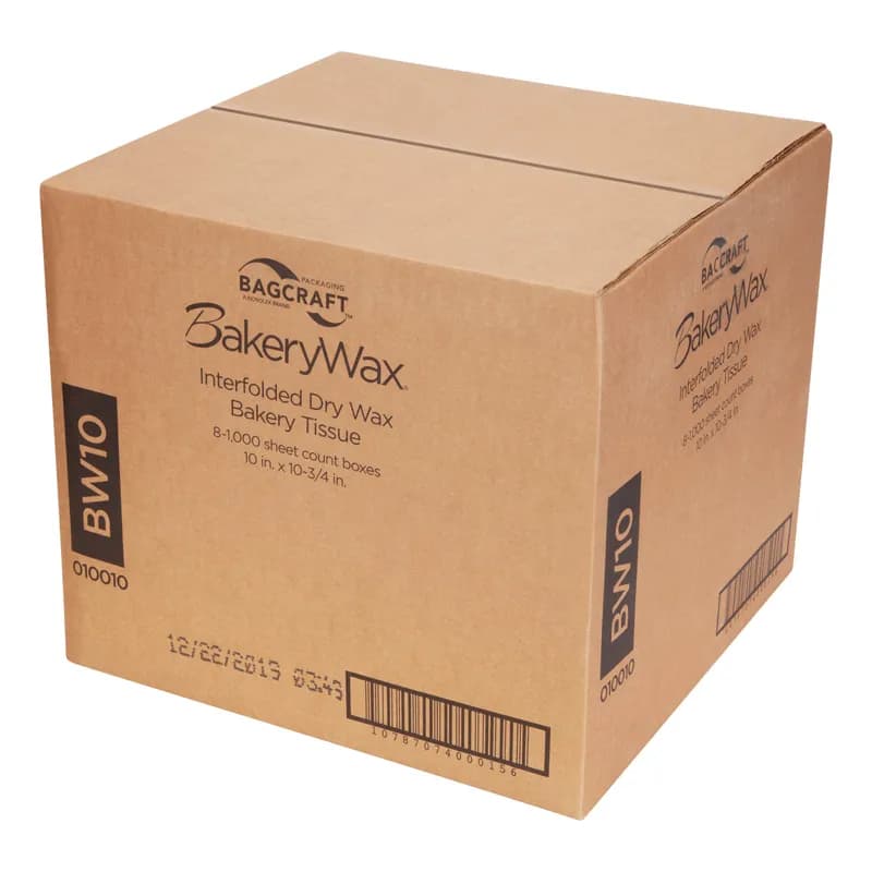 Bagcraft® Deli Sheets 10.75X10 IN Dry Wax Paper White Interfold 8000/Case