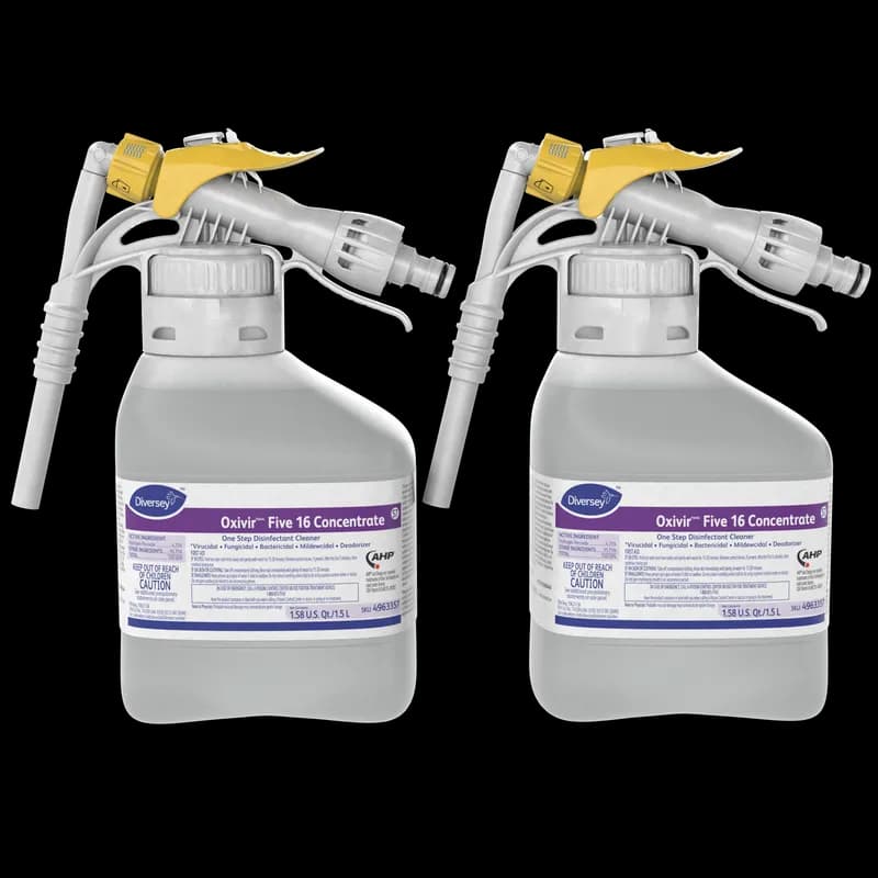 Oxivir® Five 16 One-Step Disinfectant 1.5 L Multi Surface Liquid RTD Accelerated Hydrogen Peroxide (AHP®) 2/Case
