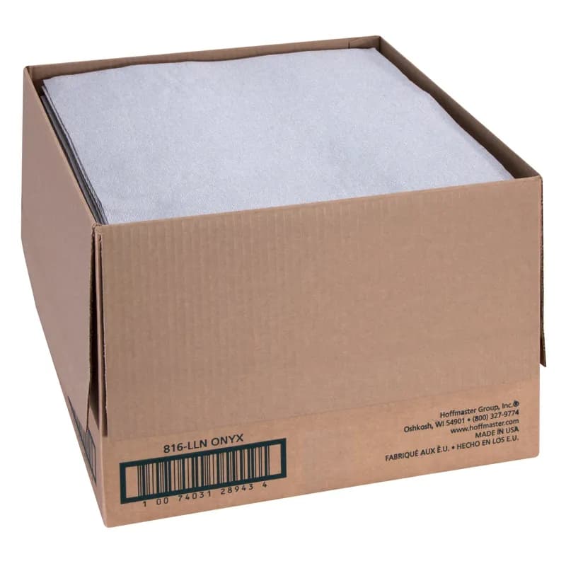 Dinner Napkins 16X16 IN Natural Gray Linen Paper Flat 1000/Case