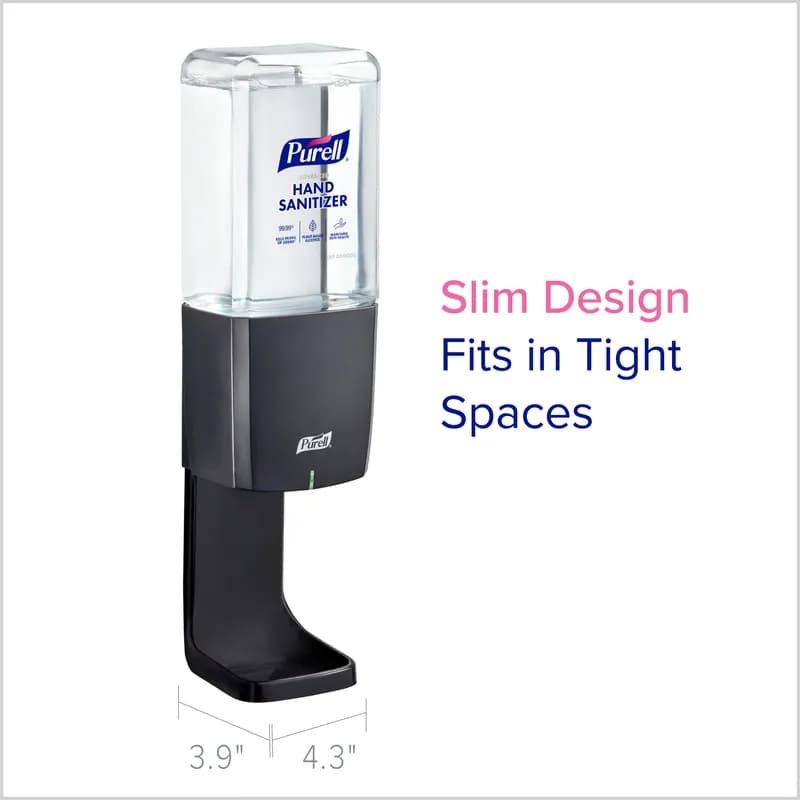 Purell® ES10 Hand Sanitizer Dispenser 1200 mL 3.91X4.33X10.69 IN Chrome Plated Wall Mount 1/Each