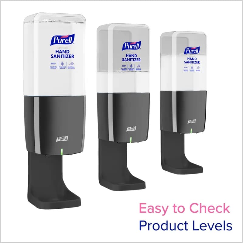 Purell® ES10 Hand Sanitizer Dispenser 1200 mL 3.91X4.33X10.69 IN Chrome Plated Wall Mount 1/Each