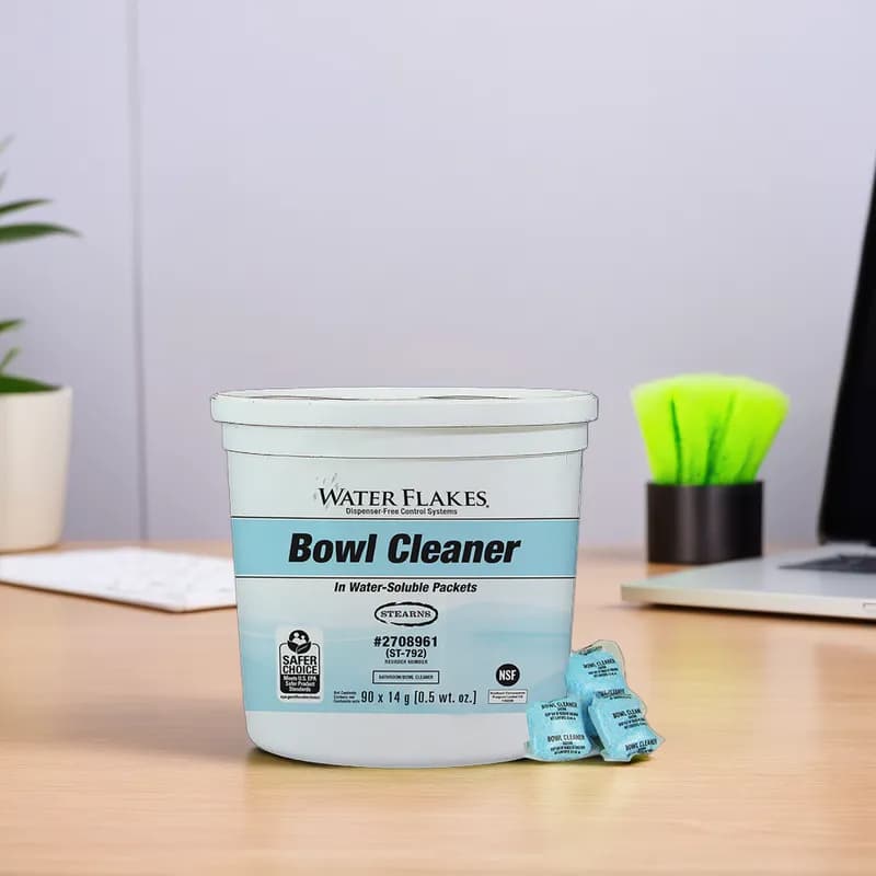 Water Flakes® Toilet Bowl Cleaner 0.5 OZ Packet 90 Count/Pack 2 Packs/Case