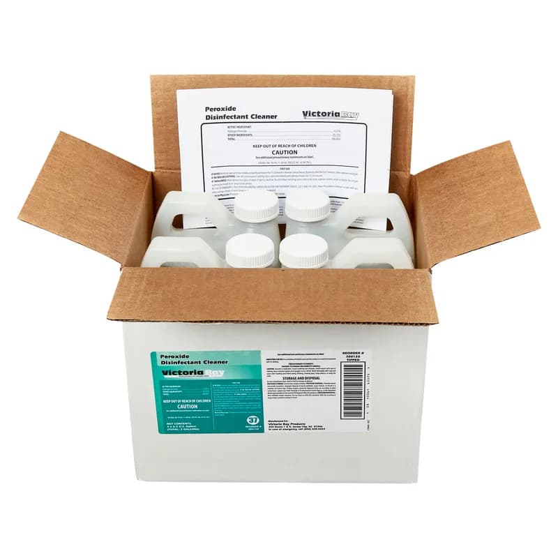 Victoria Bay Peroxide Disinfectant Cleaner CMS #37 64 OZ 4/Case