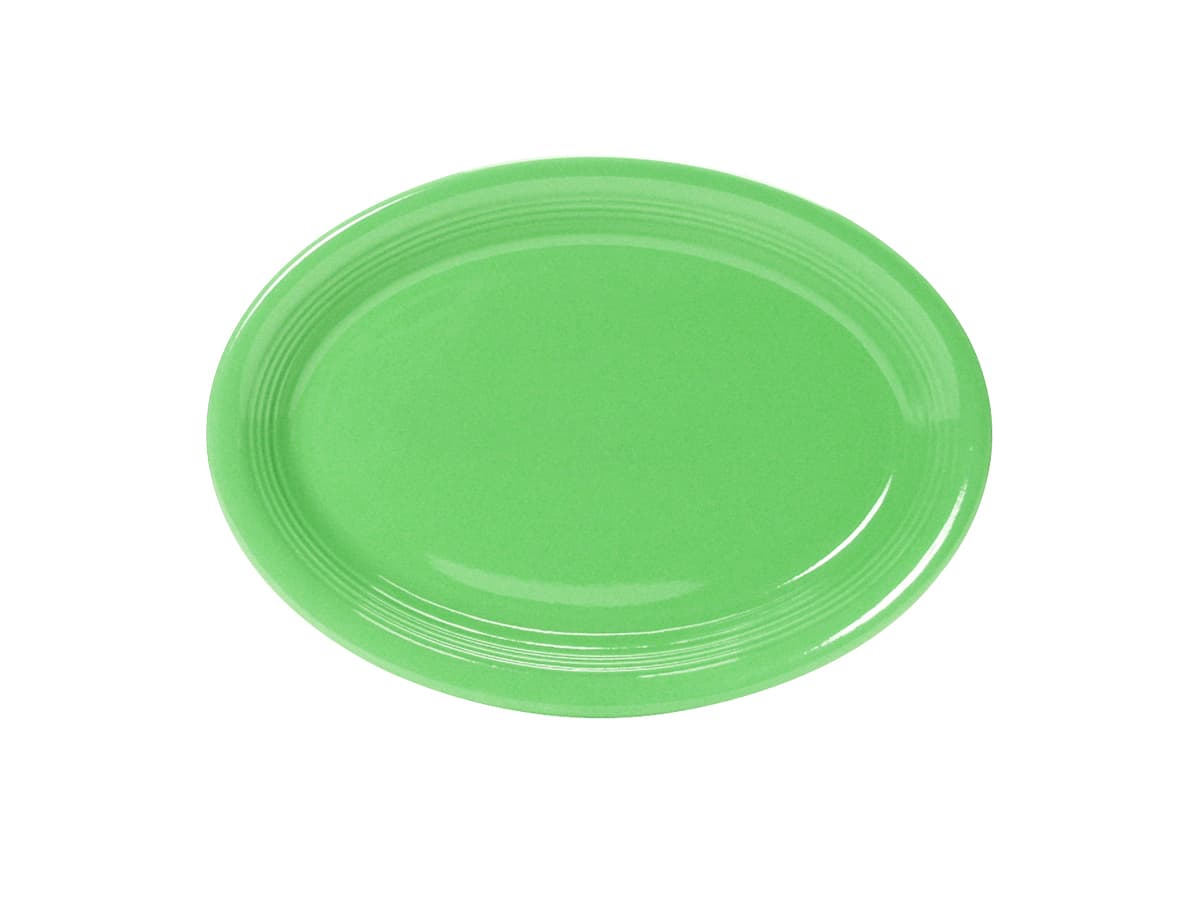 Concentrix Platter 9.75X7 IN China Cilantro Oval Coupe Fully Vitrified 24/Case