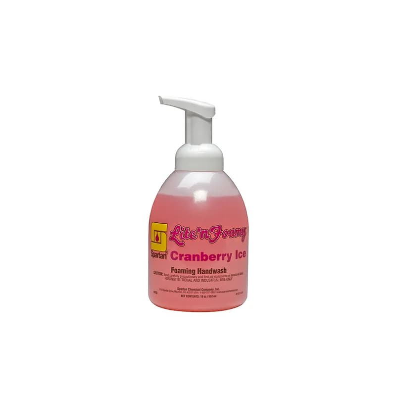 Lite'n Foamy® Cranberry Ice® Hair & Body Wash Ready-to-Use (RTU) Liquid 16 OZ Tangy-Cranberry Red Refill 6/Case